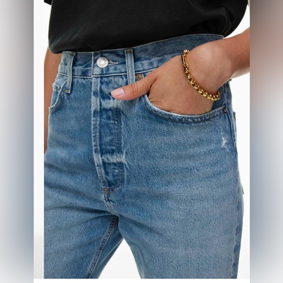 Agolde- 90’s Jean, color: Bound, size 24, like new, worn 2x & cleaned- big on me - Picture 5 of 10